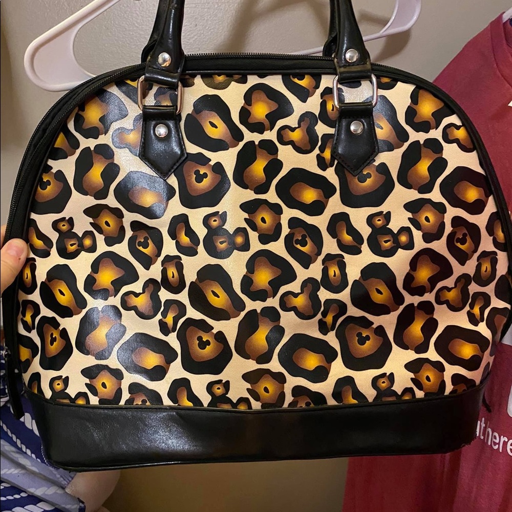 DISNEY cheetah print purse